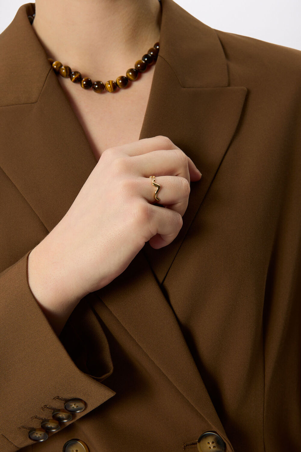Gold Wave Ring