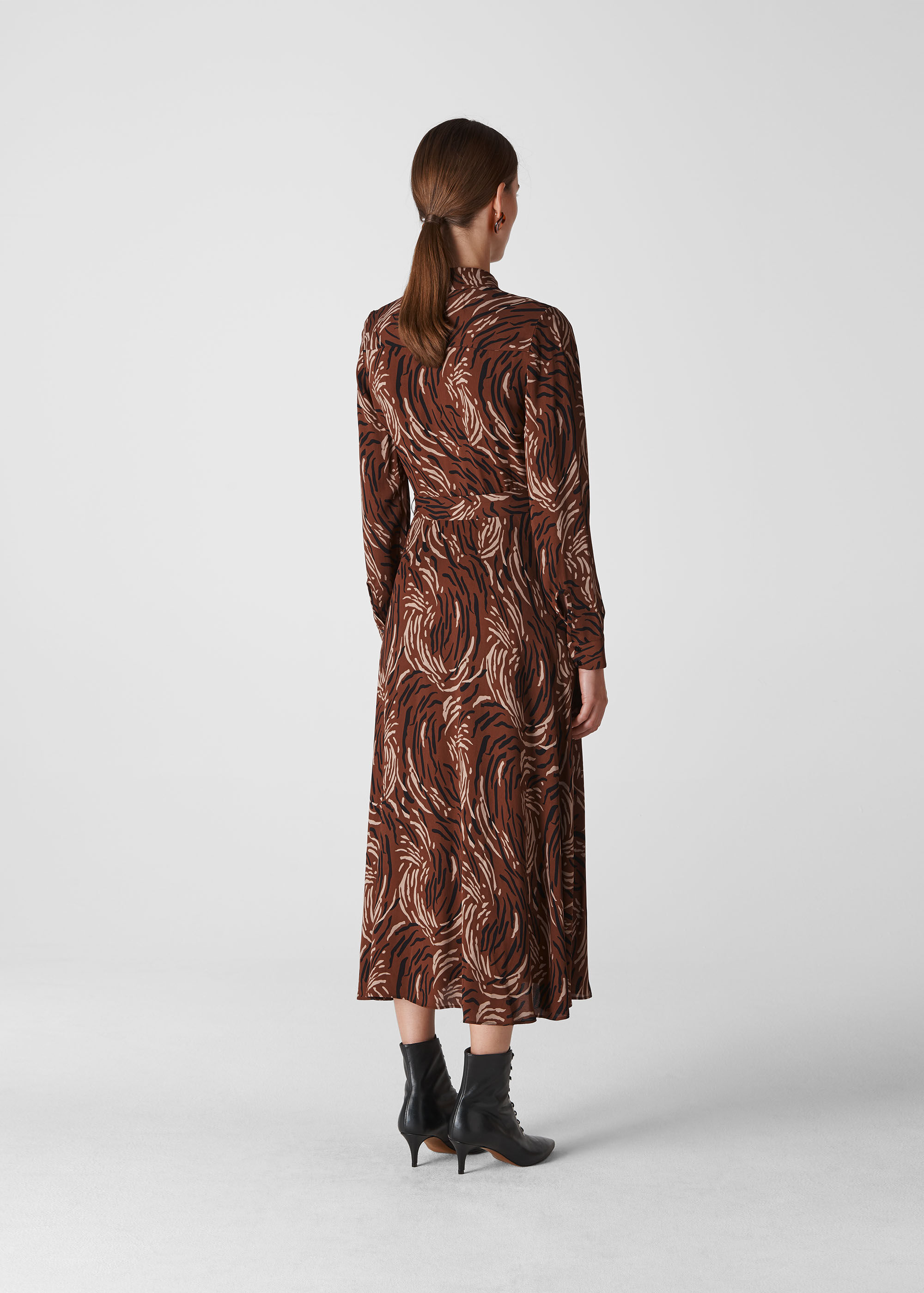 Whistles elfrida snake print dress hot sale