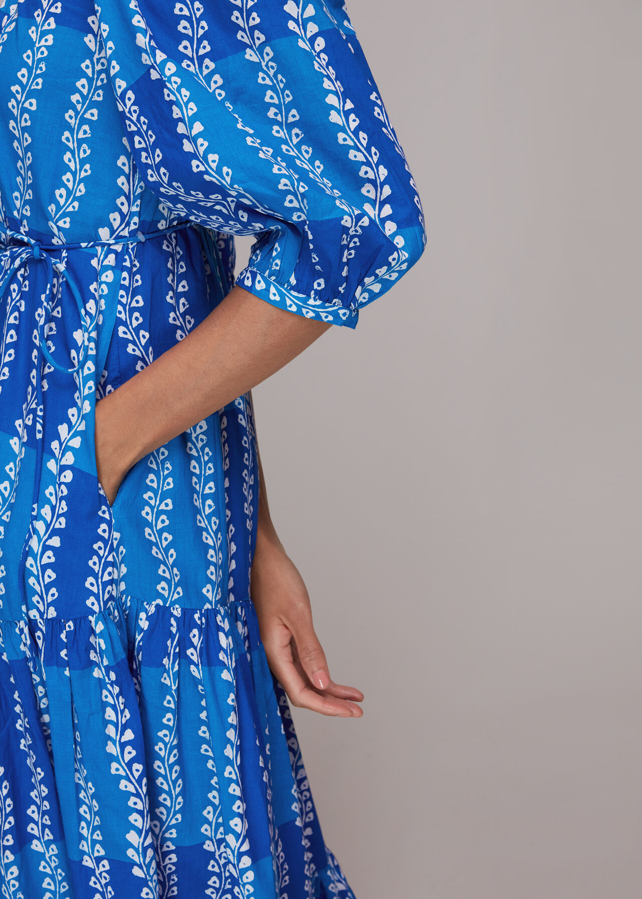Trailing Leaf Trapeze Dress