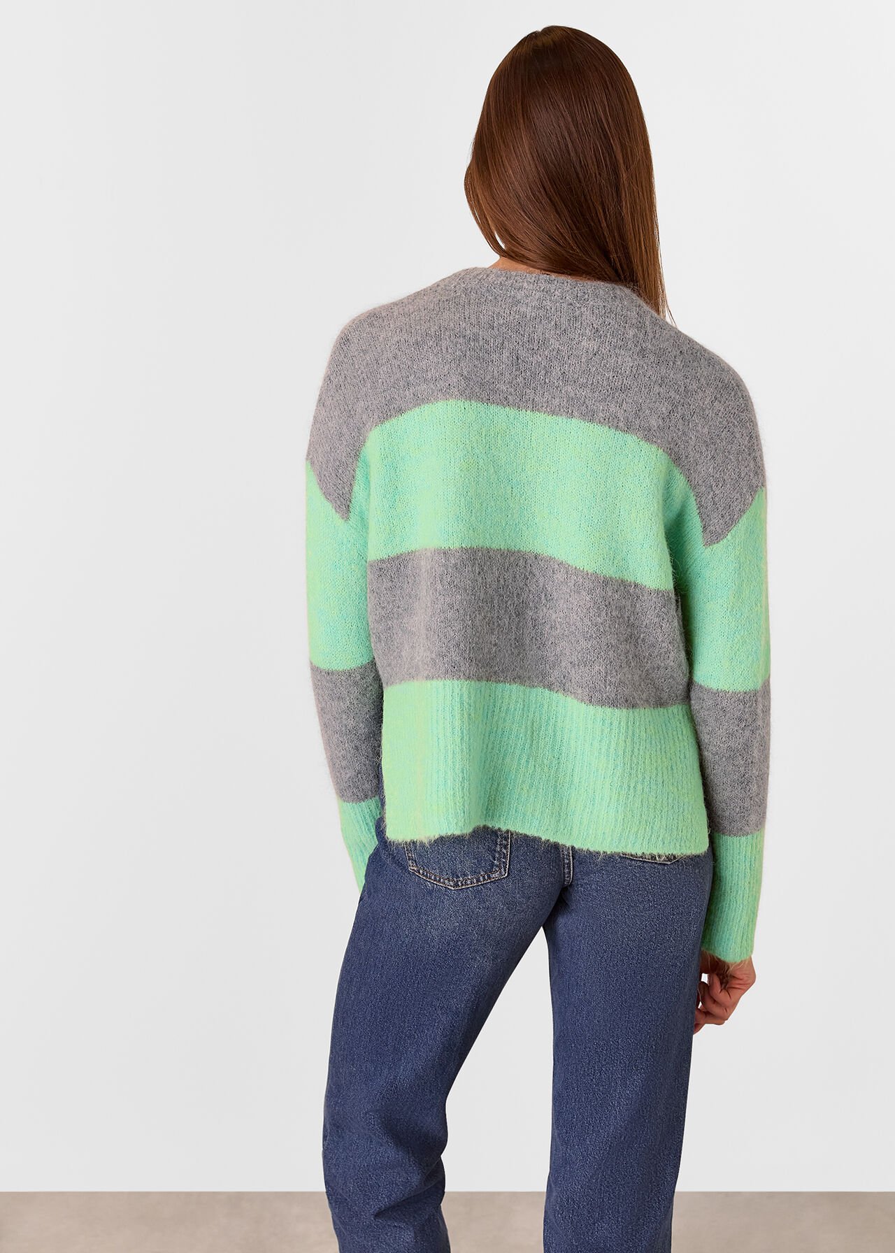 Alpaca Mix Stripe Knit