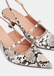 Nila Snake Slingback Heel