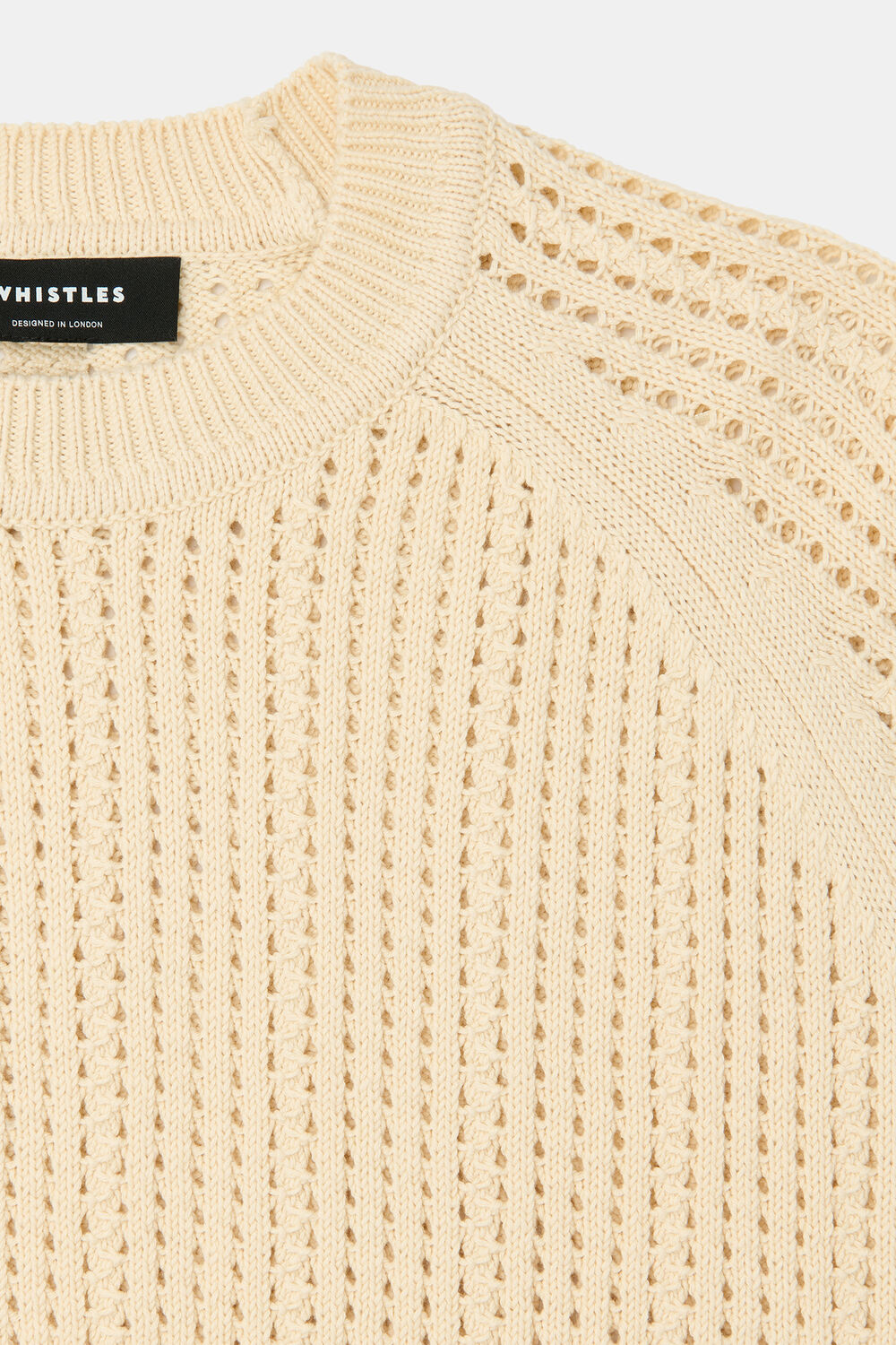 Pointelle Crew Neck Knit