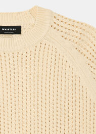 Pointelle Crew Neck Knit