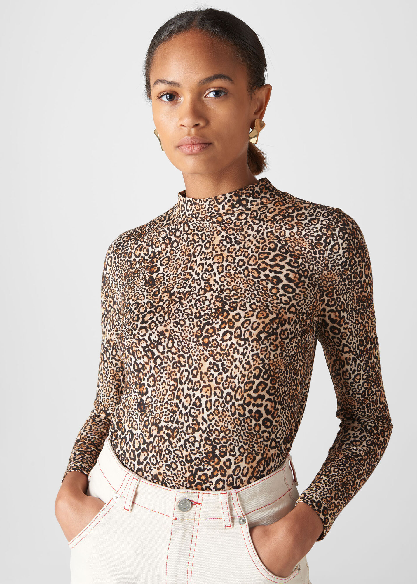 Leopard Print Essential Top WHISTLES