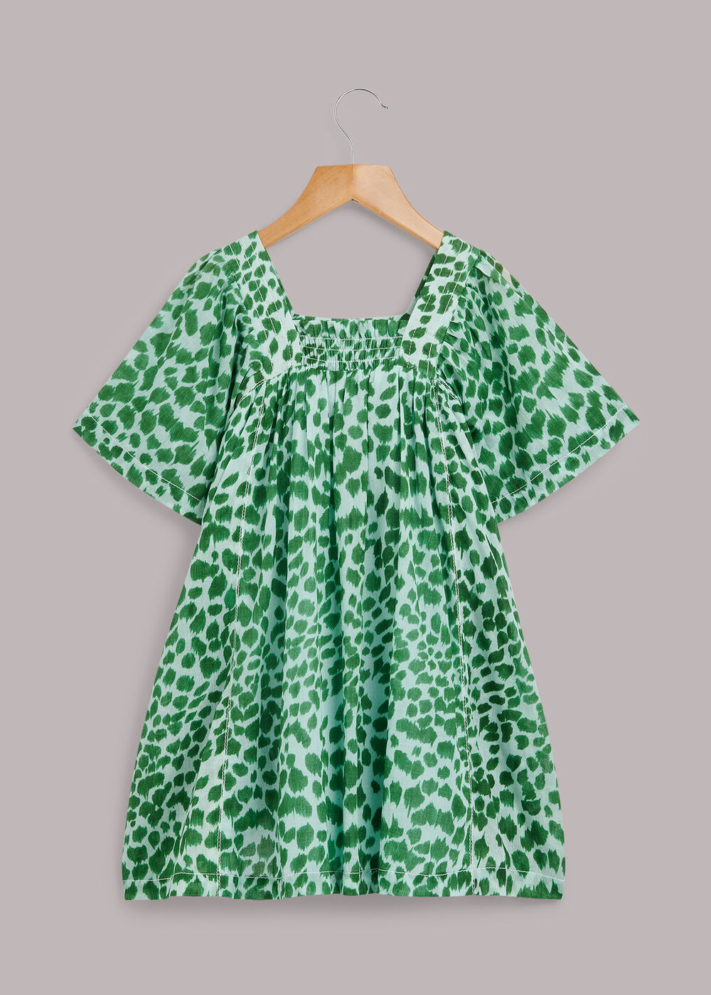 Smooth Leopard Trapeze Dress