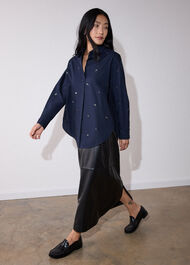 Jewelled Cotton Poplin Shirt