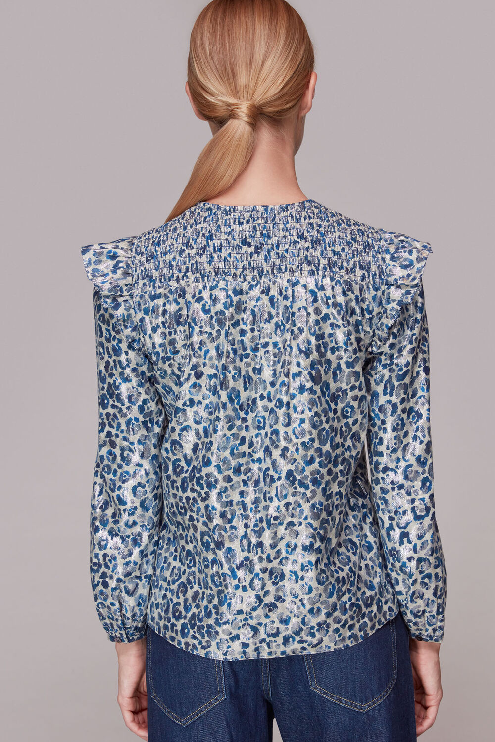 Animal Metallic Blouse