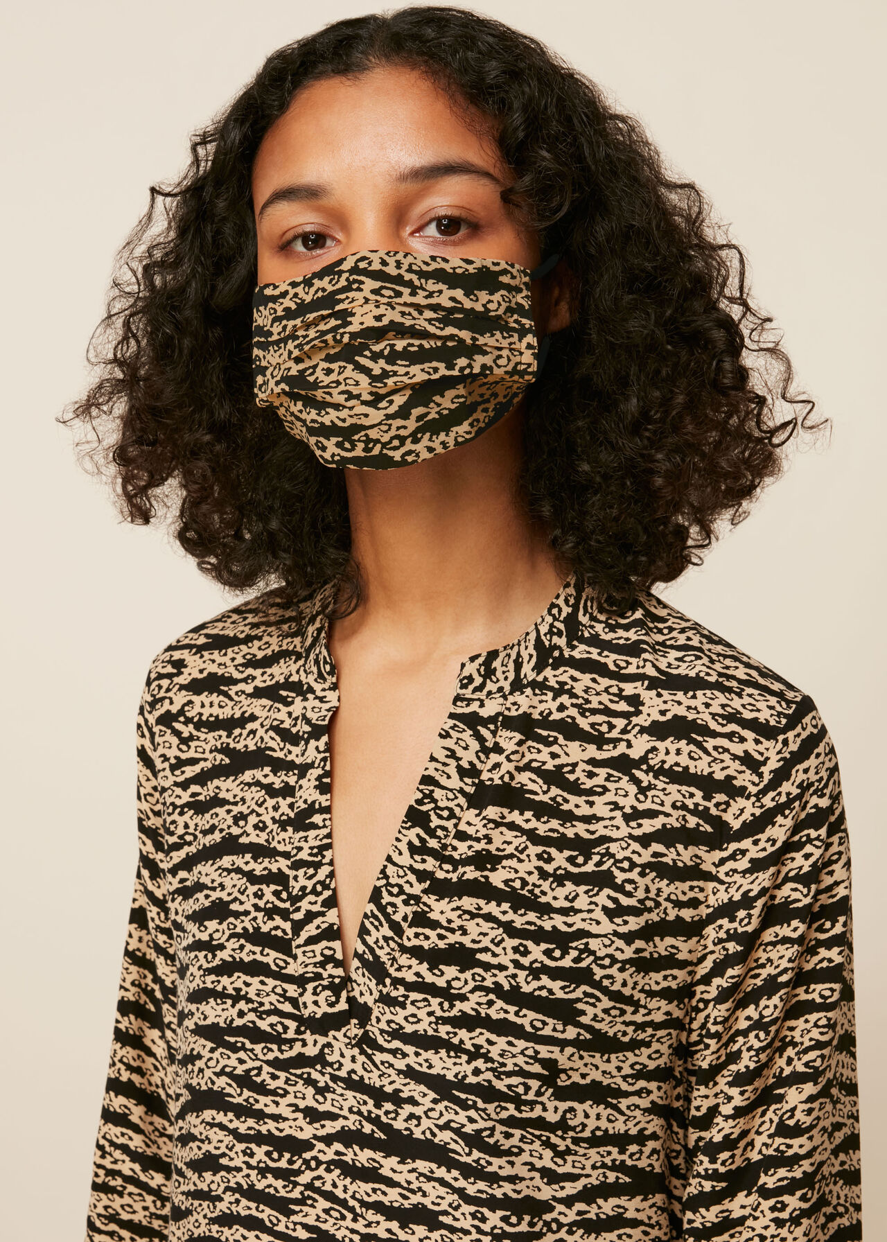 Tiger Leopard Face Covering