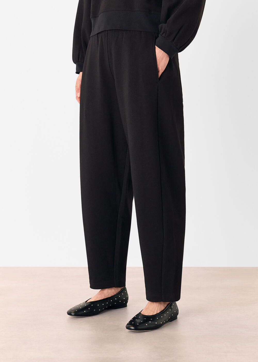 Barrel Leg Jersey Jogger