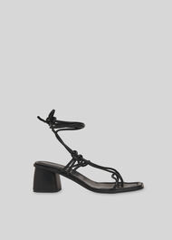 Roman Tie Leg Sandal Black