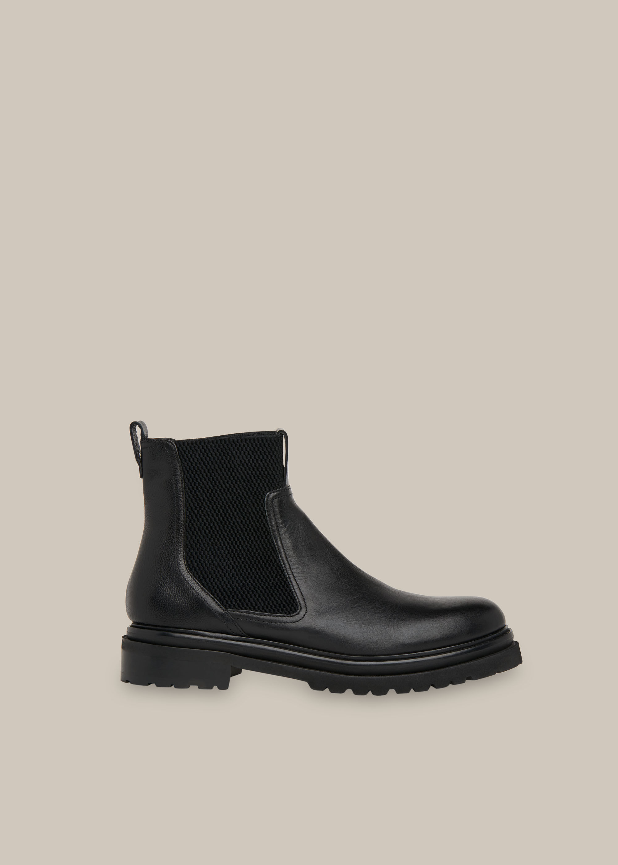 Black Elson Elasticated Chelsea Boot WHISTLES
