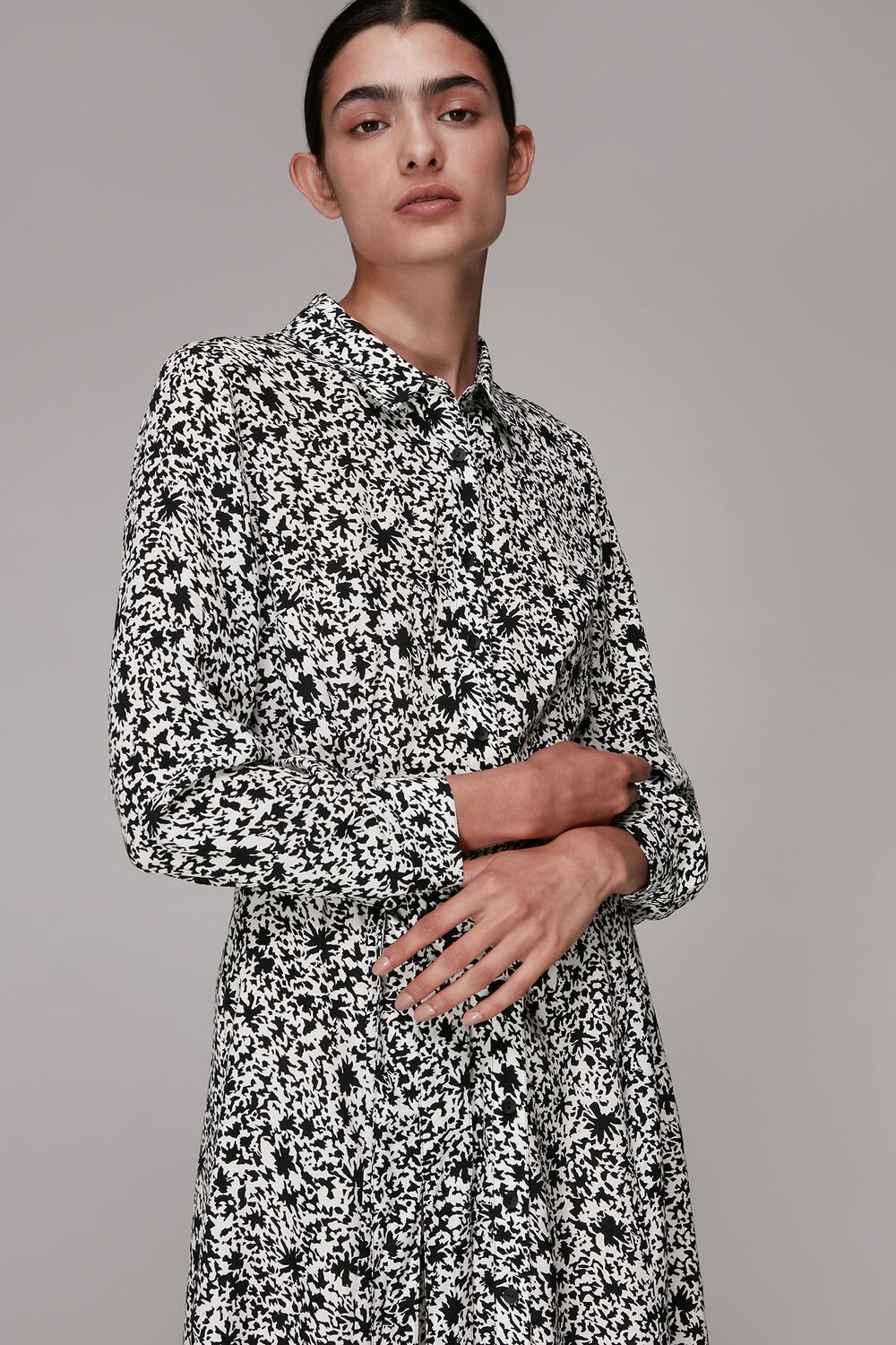 Eucalyptus Print Shirt Dress