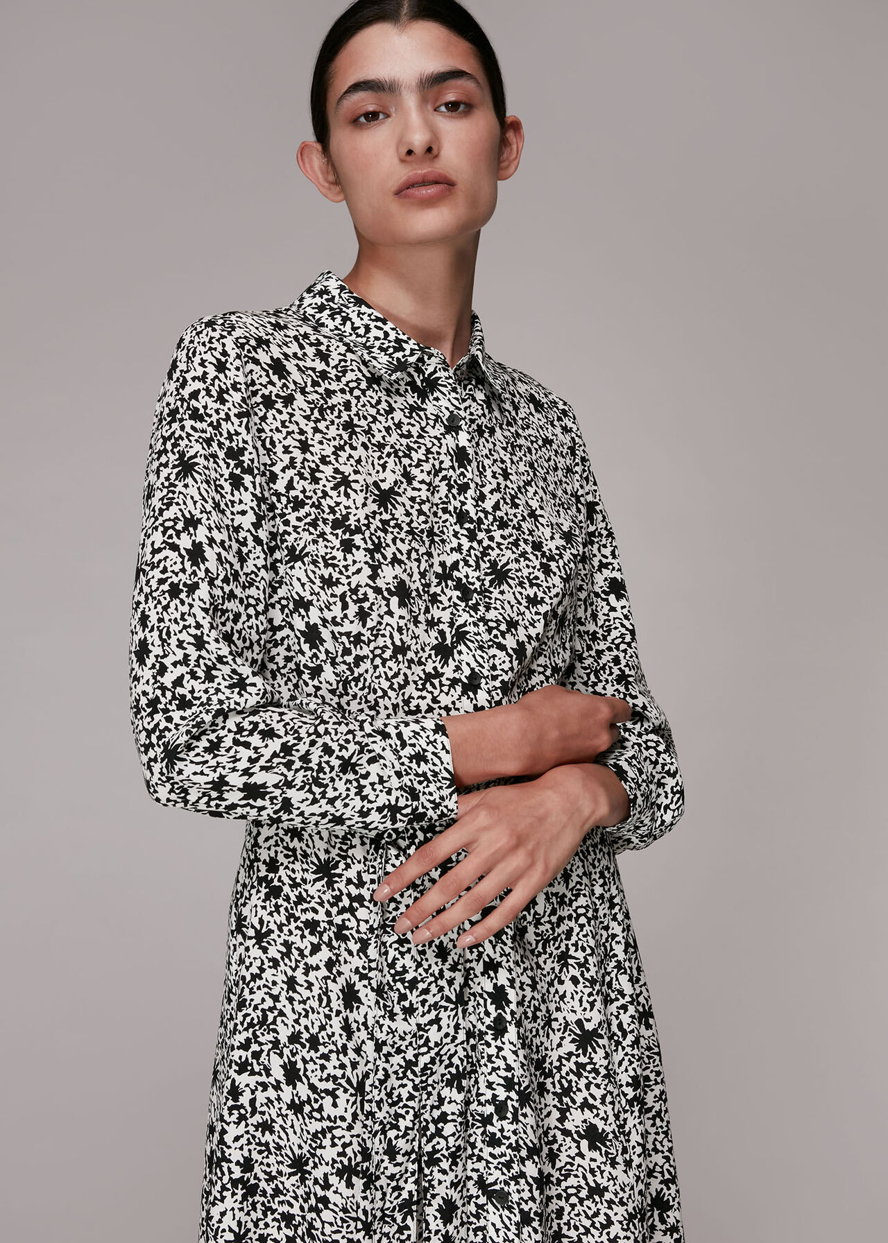 Eucalyptus Print Shirt Dress