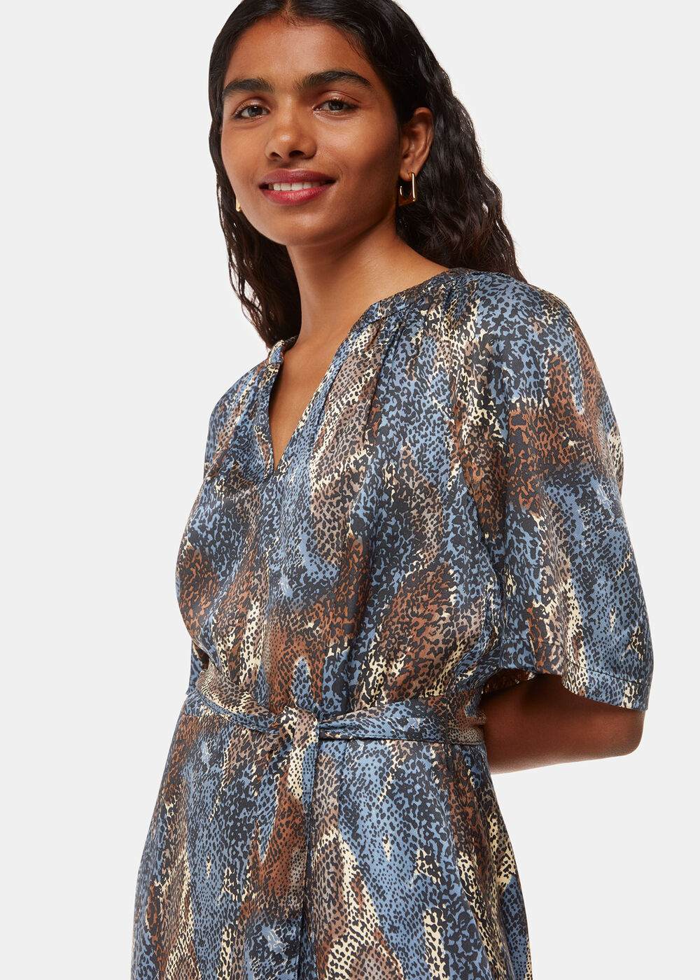 Petite Marlow Dashed Snake Dress