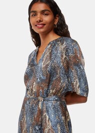 Petite Marlow Dashed Snake Dress