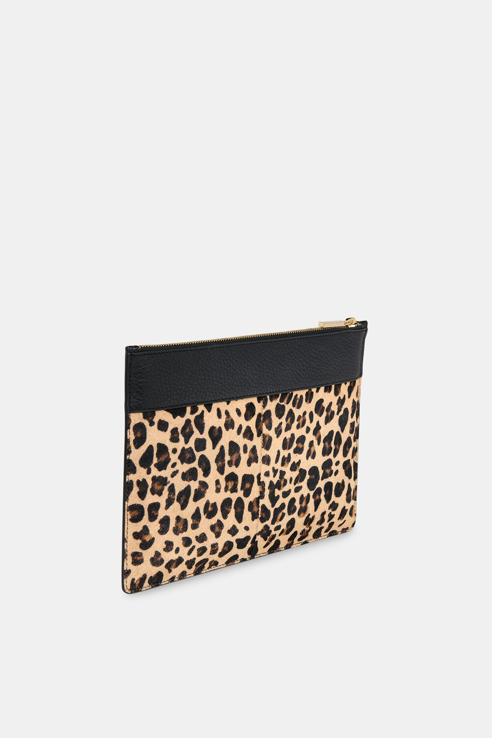 Leopard Panel Clutch