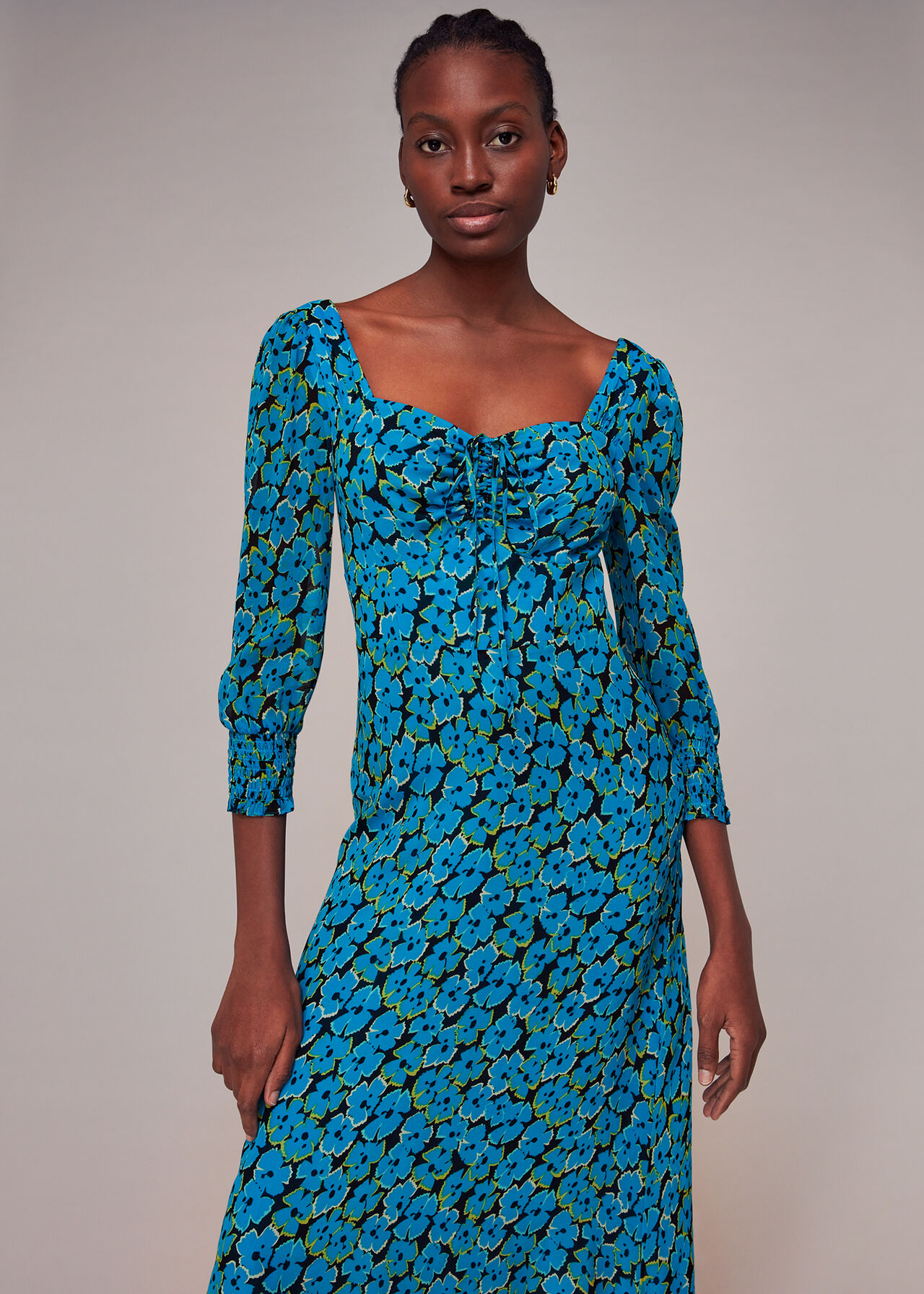 Farfalle Flower Midi Dress