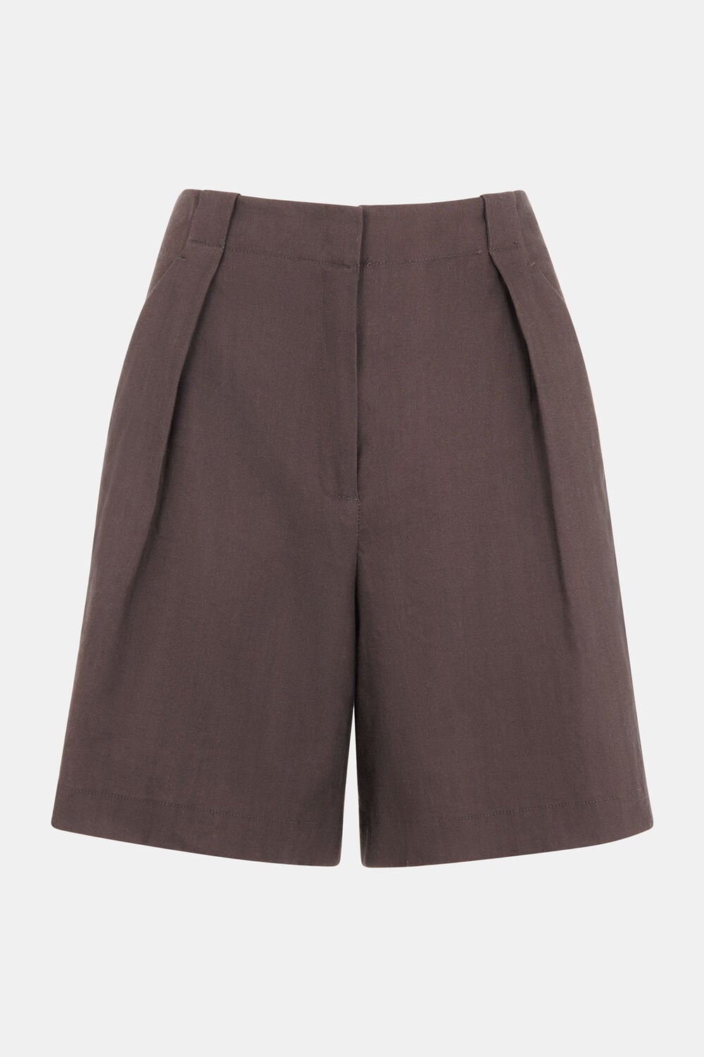 Dark Grey Mila Linen Blend Short