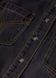 Cotton Blend Denim Jumpsuit