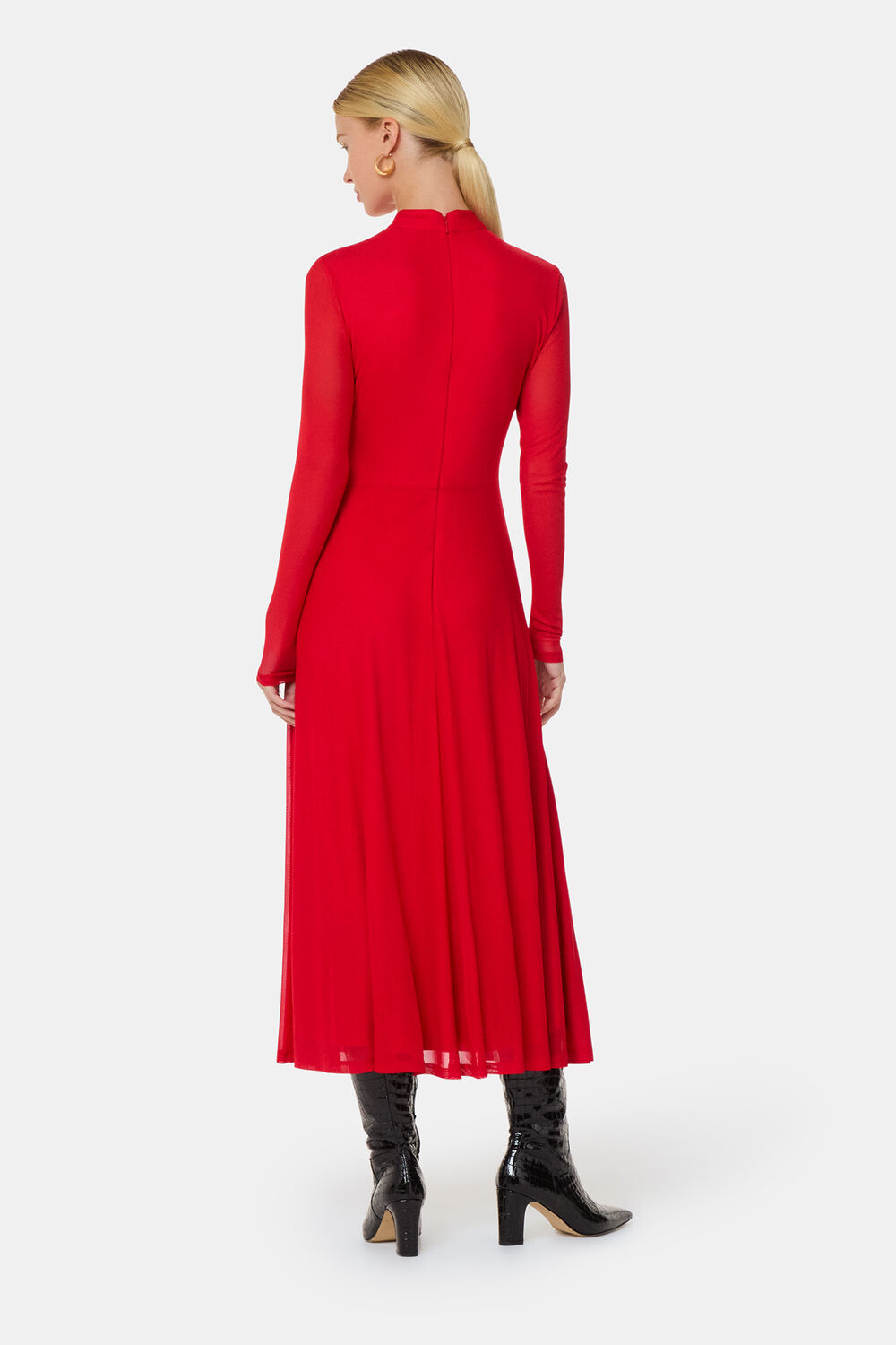 Arabella Ruched Mesh Dress