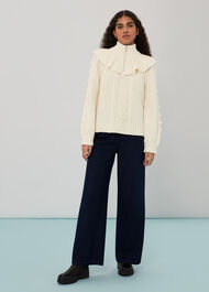 Electra Zip Frill Cable Knit