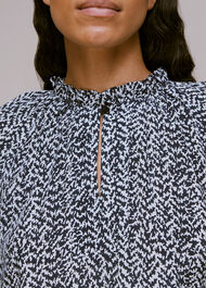 Zig Zag Print Blouse