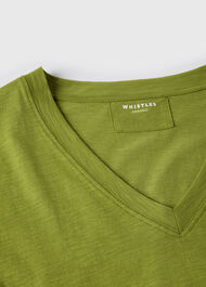 Willa V-Neck Cap Sleeve Tee