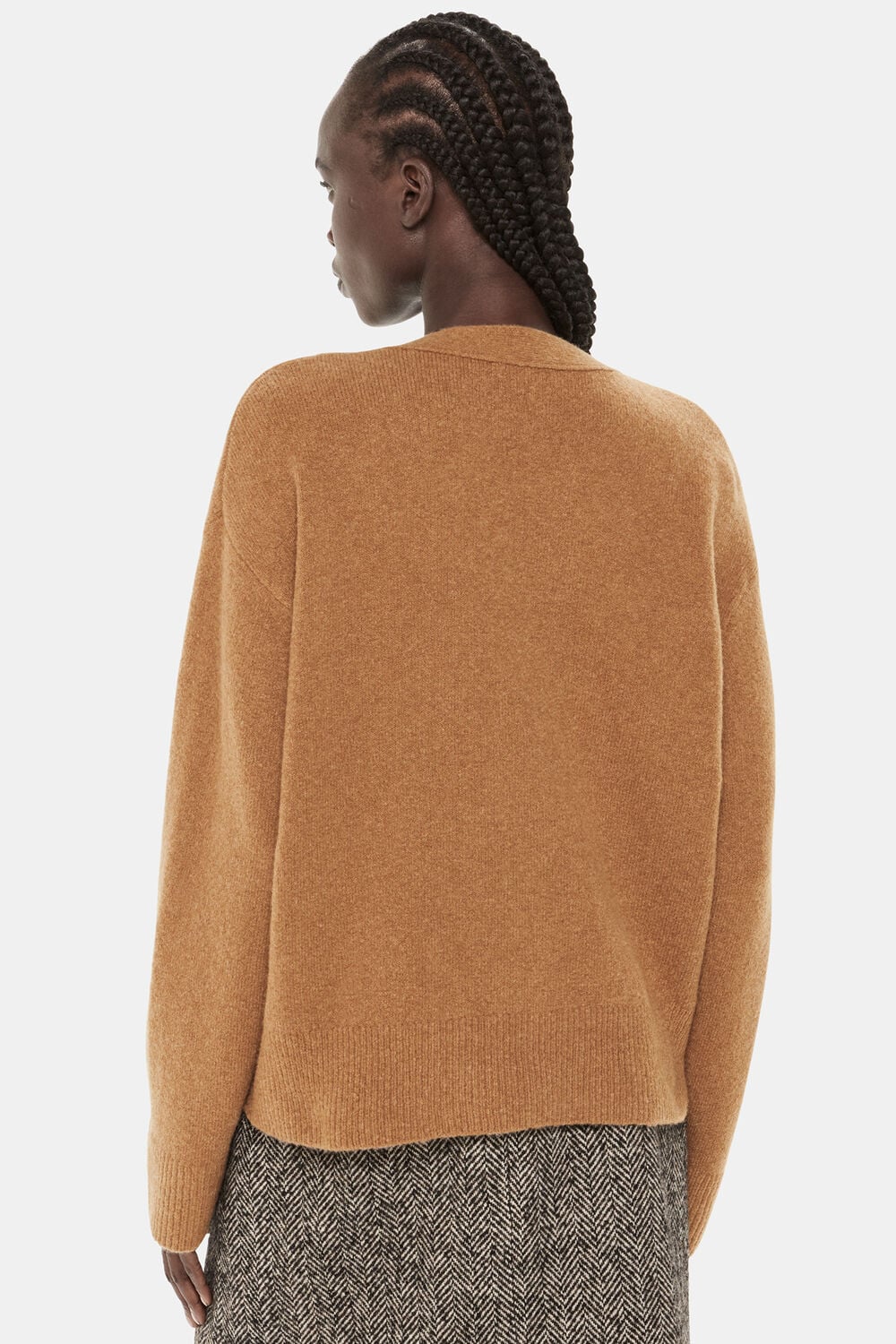 Textured Wool Mix Cardigan