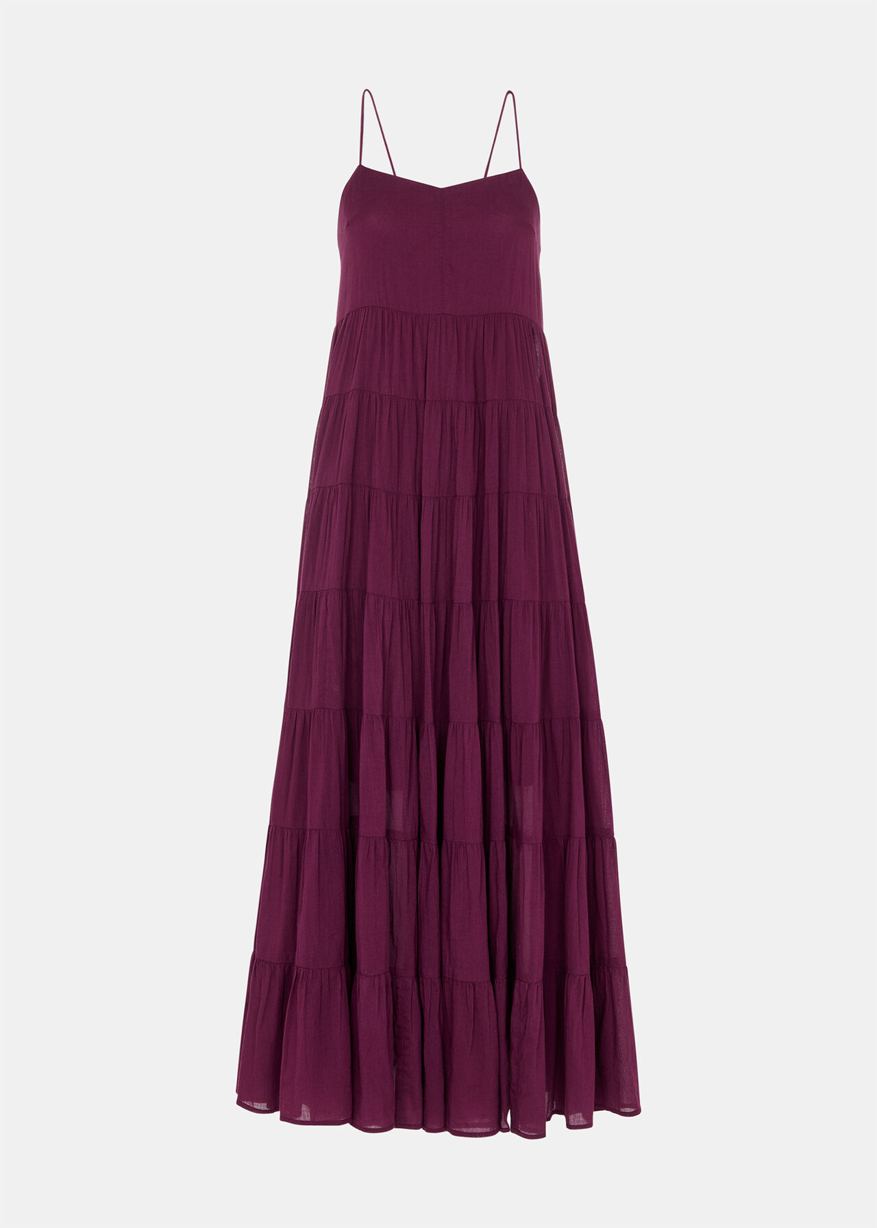 Cotton Tiered Maxi Sun Dress