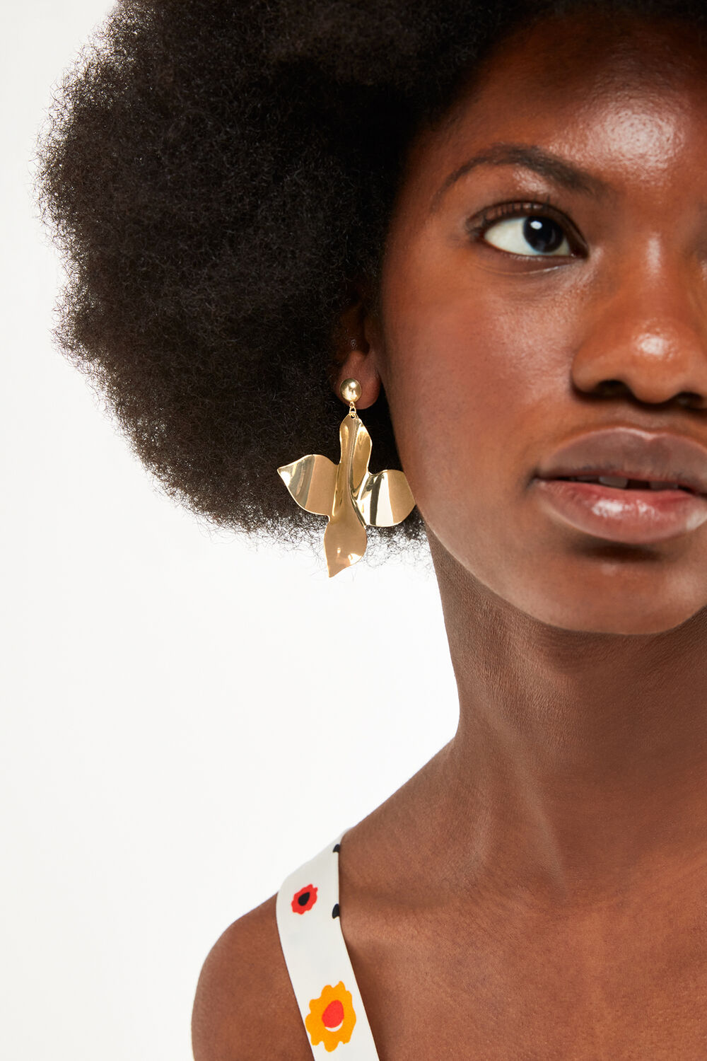 Statement Leaf Stud Earring