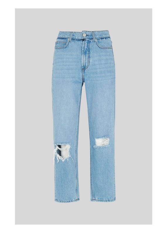 Light Wash (Old) Hollie Straight Leg Rigid Jean