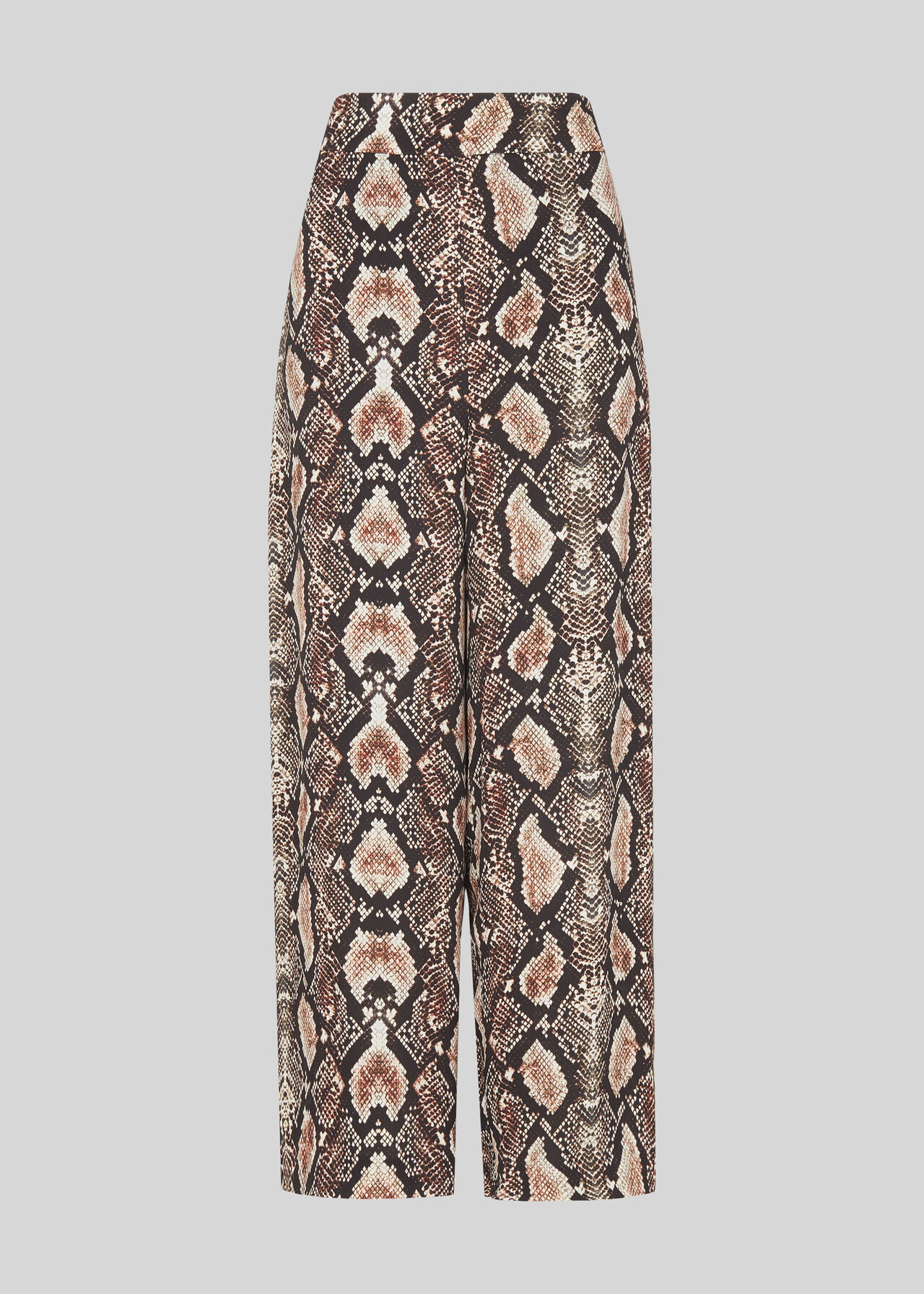 Snake Print Crepe Trouser Snake Print