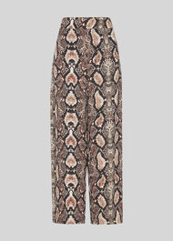 Snake Print Crepe Trouser Snake Print