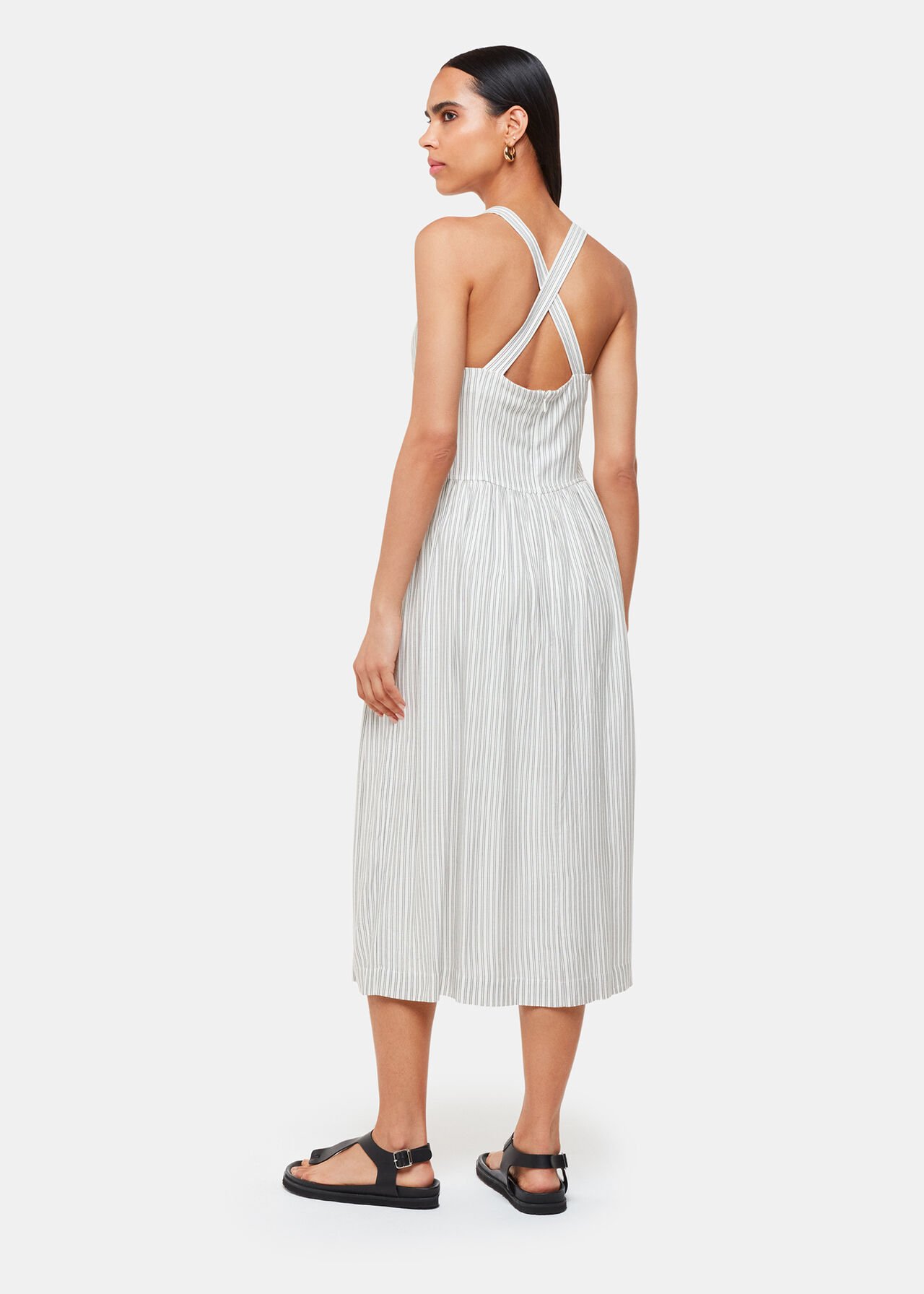 Luna Stripe Midi Dress