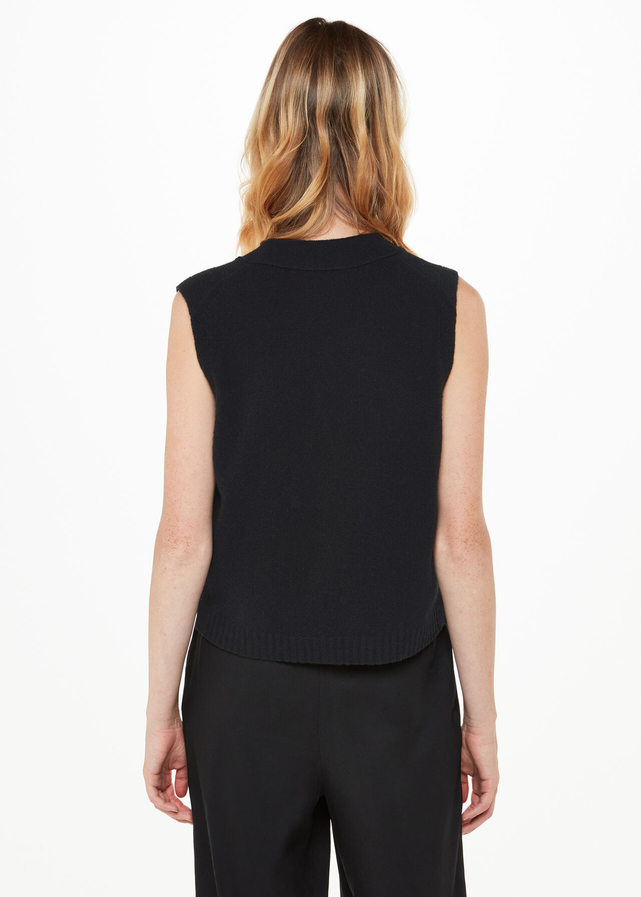 Wool Button Through Tank