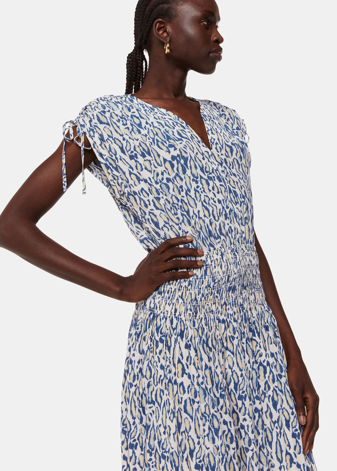 Flaming Leopard Print Dress