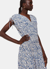 Flaming Leopard Print Dress