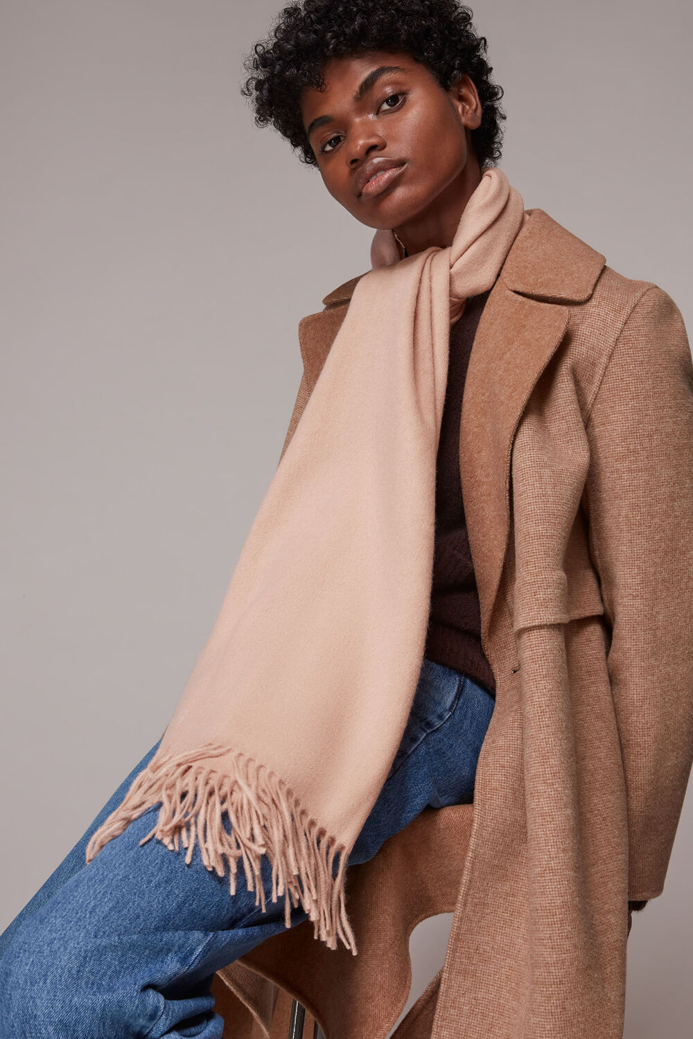 Fringed Wool Scarf
