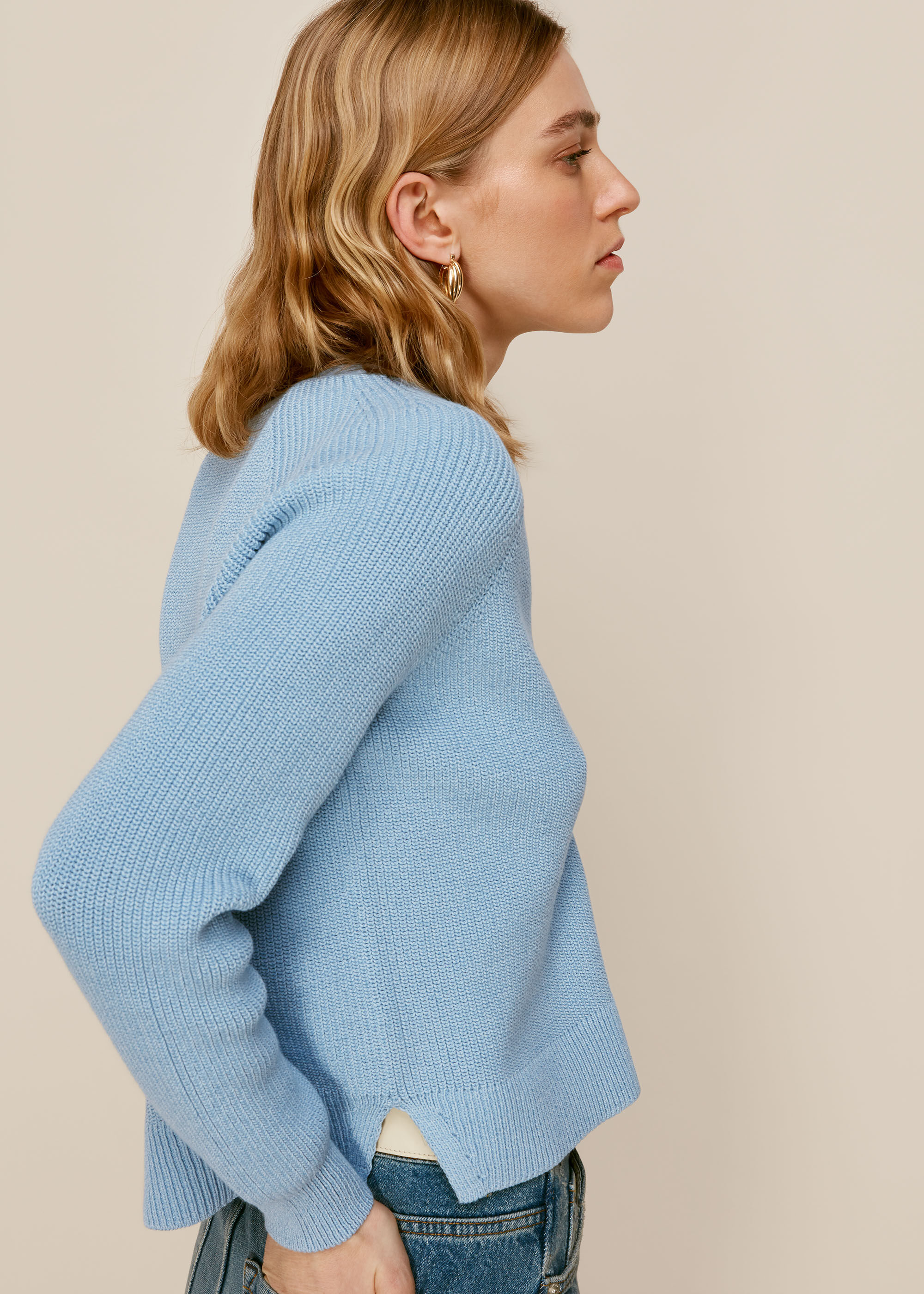 whistles blue cardigan