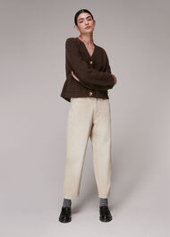 Ribbed Pocket Cardigan