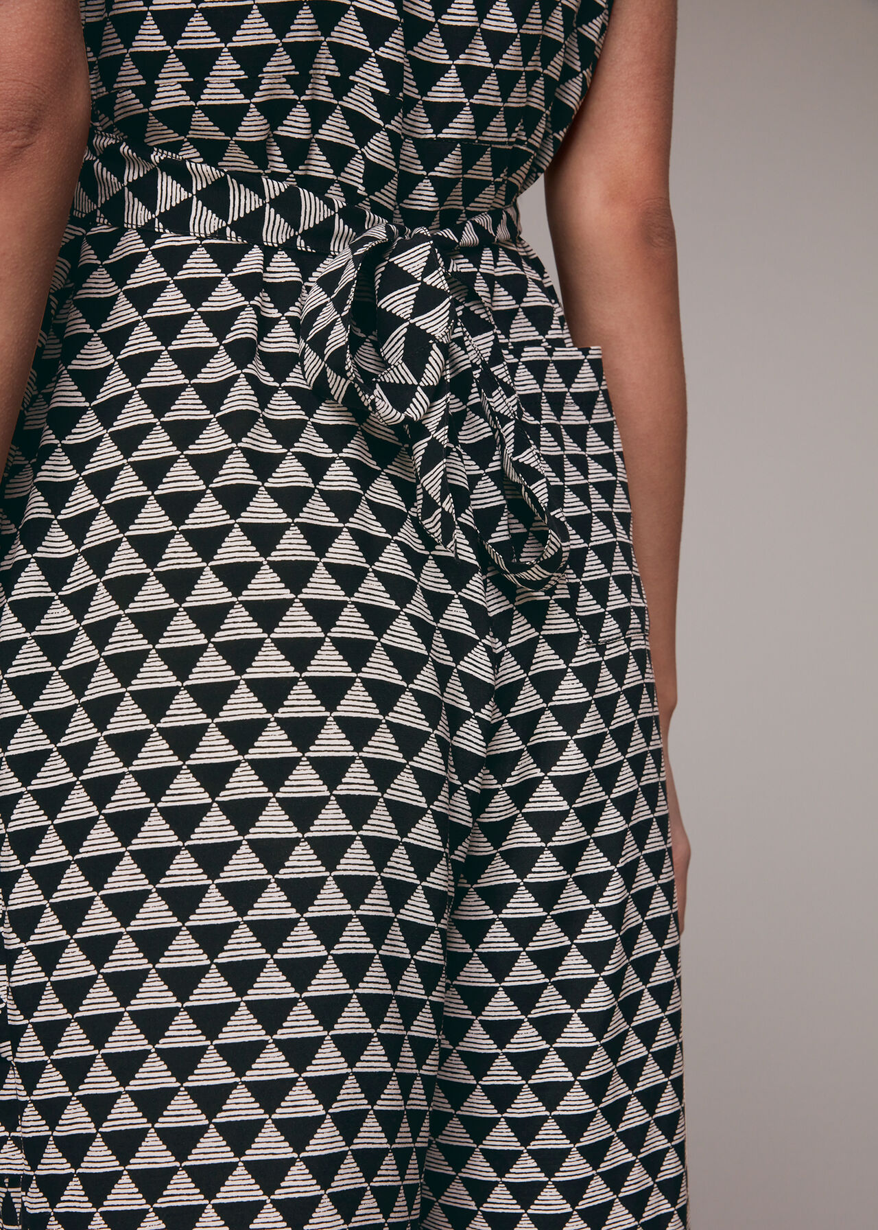 Triangle Checkerboard Jumpsuit