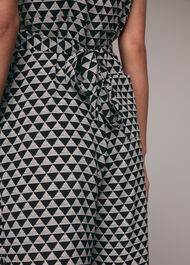 Triangle Checkerboard Jumpsuit