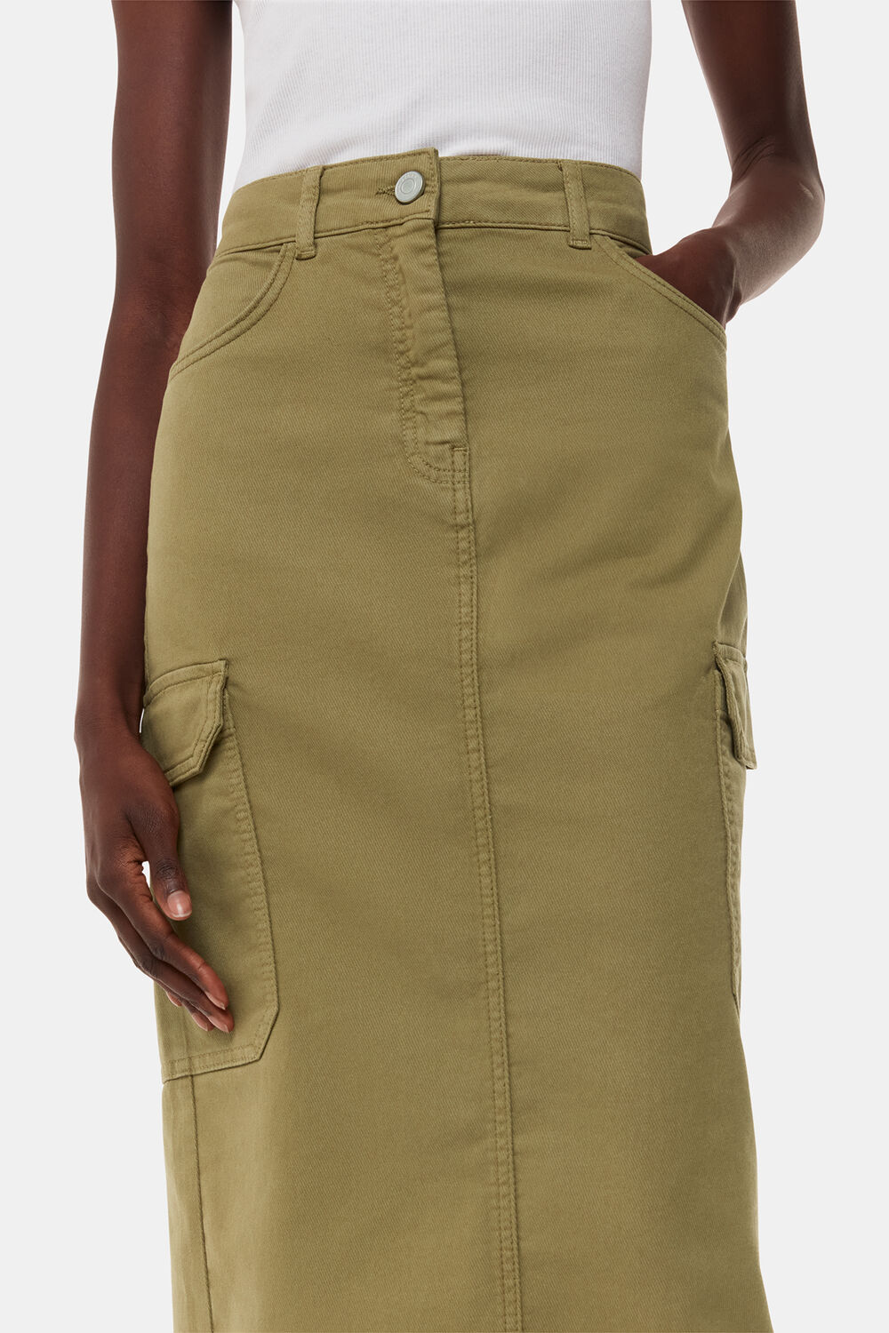 Tessa Cargo Midi Skirt
