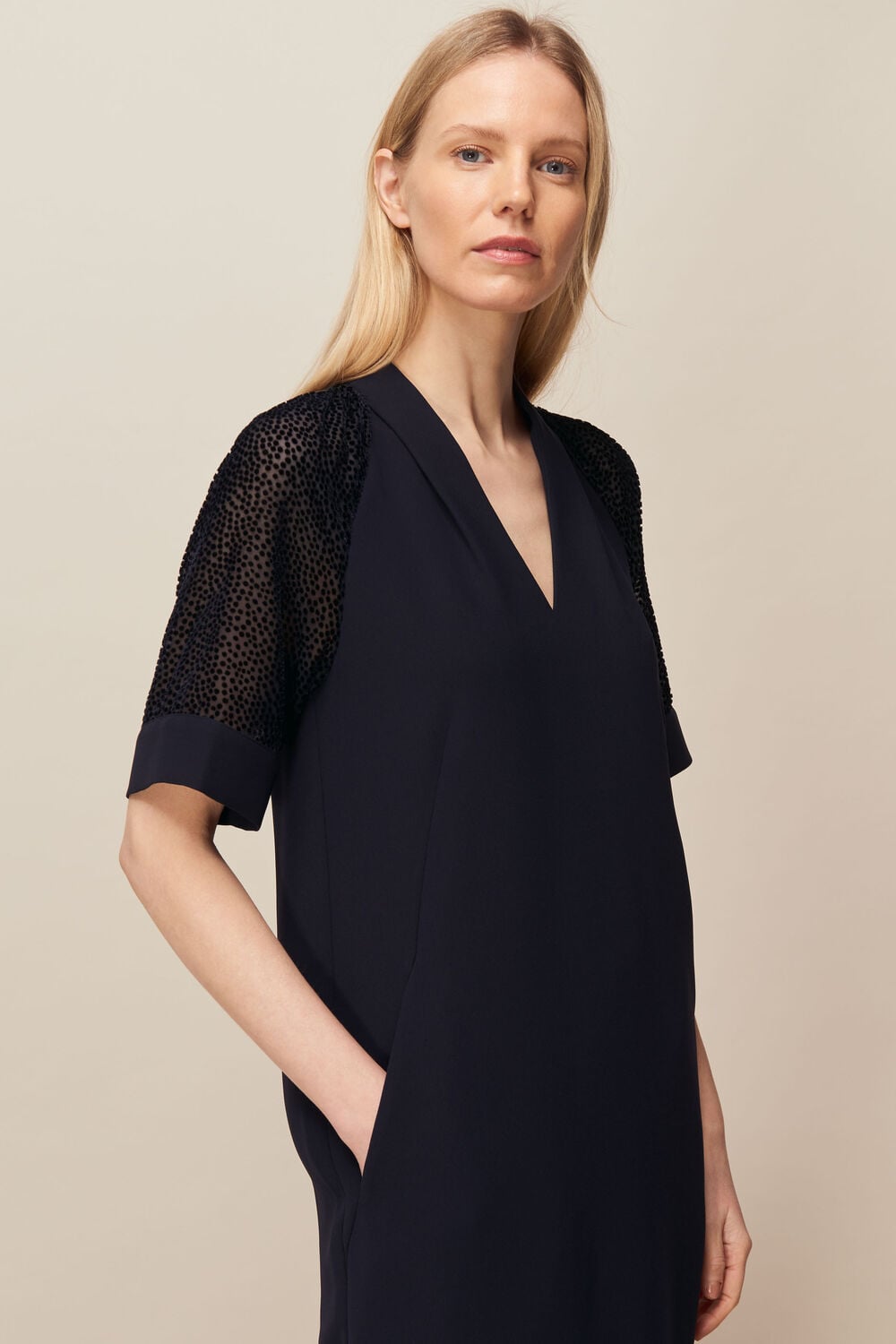Lina Animal Dobby Dress