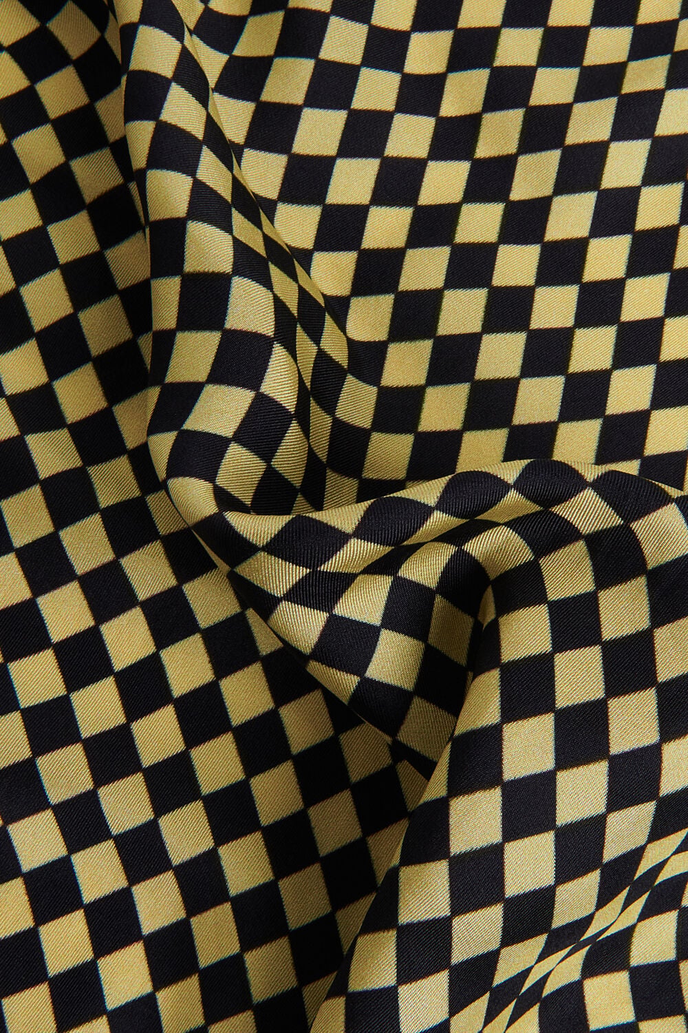 Checkerboard Silk Scarf