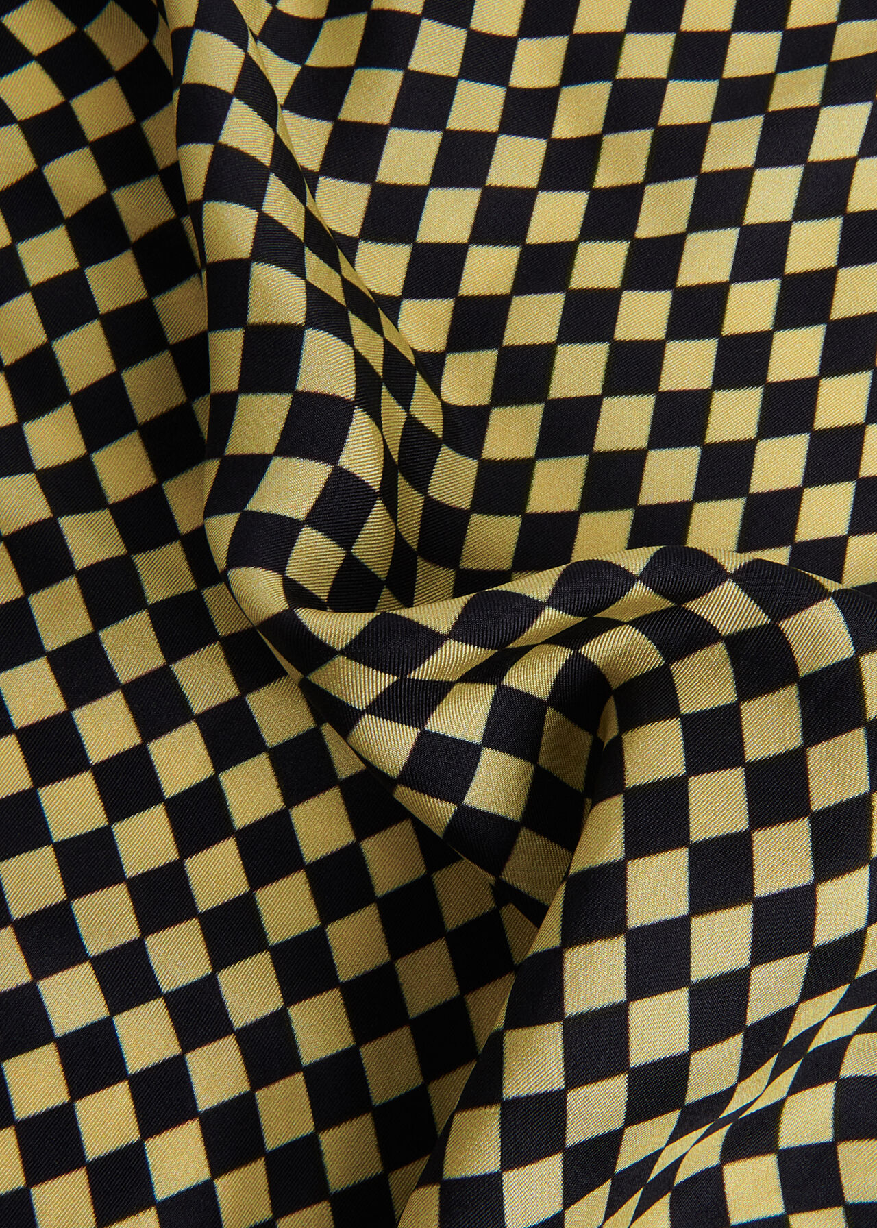 Checkerboard Silk Scarf