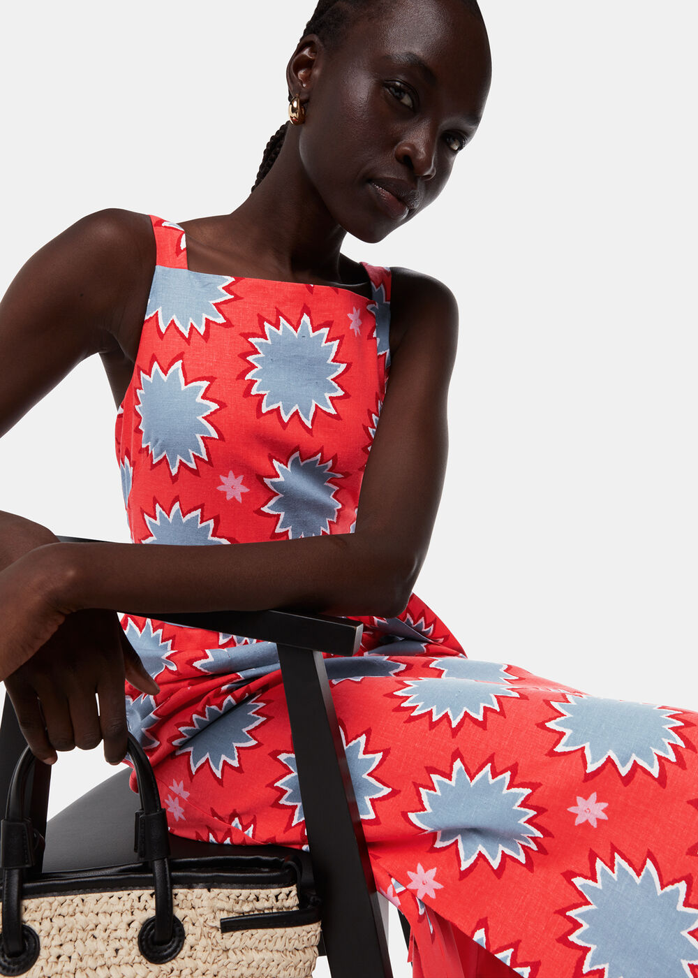 Sunburst Linen Blend Dress