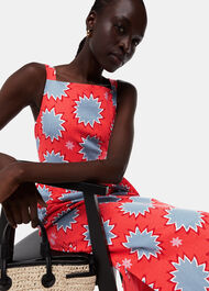 Sunburst Linen Blend Dress