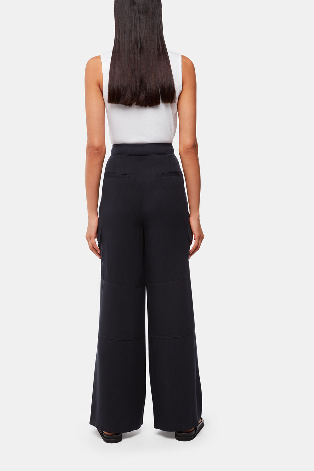 Navy Grace Luxe Cargo Pant