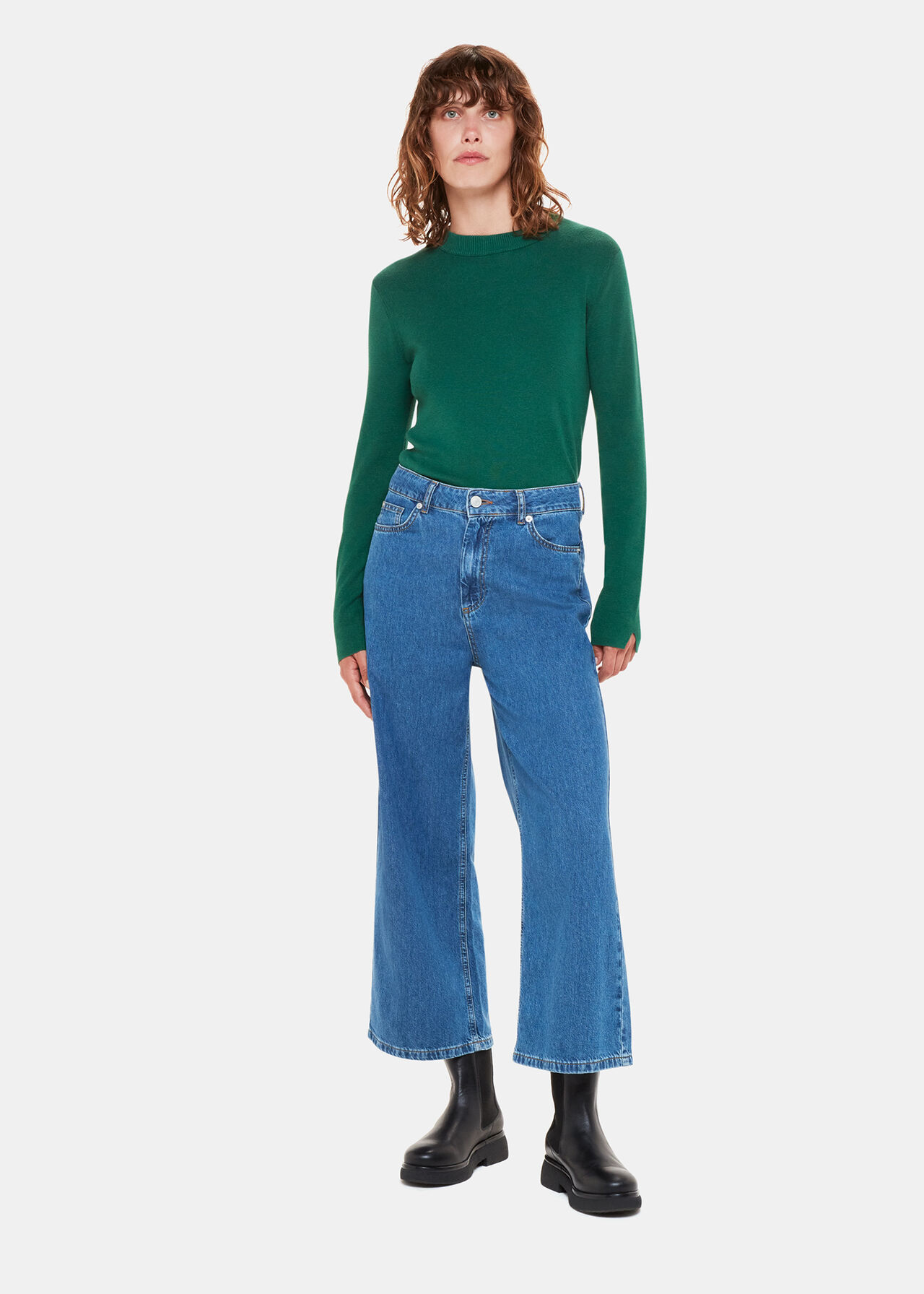 Mia Fitted Crew Neck Knit